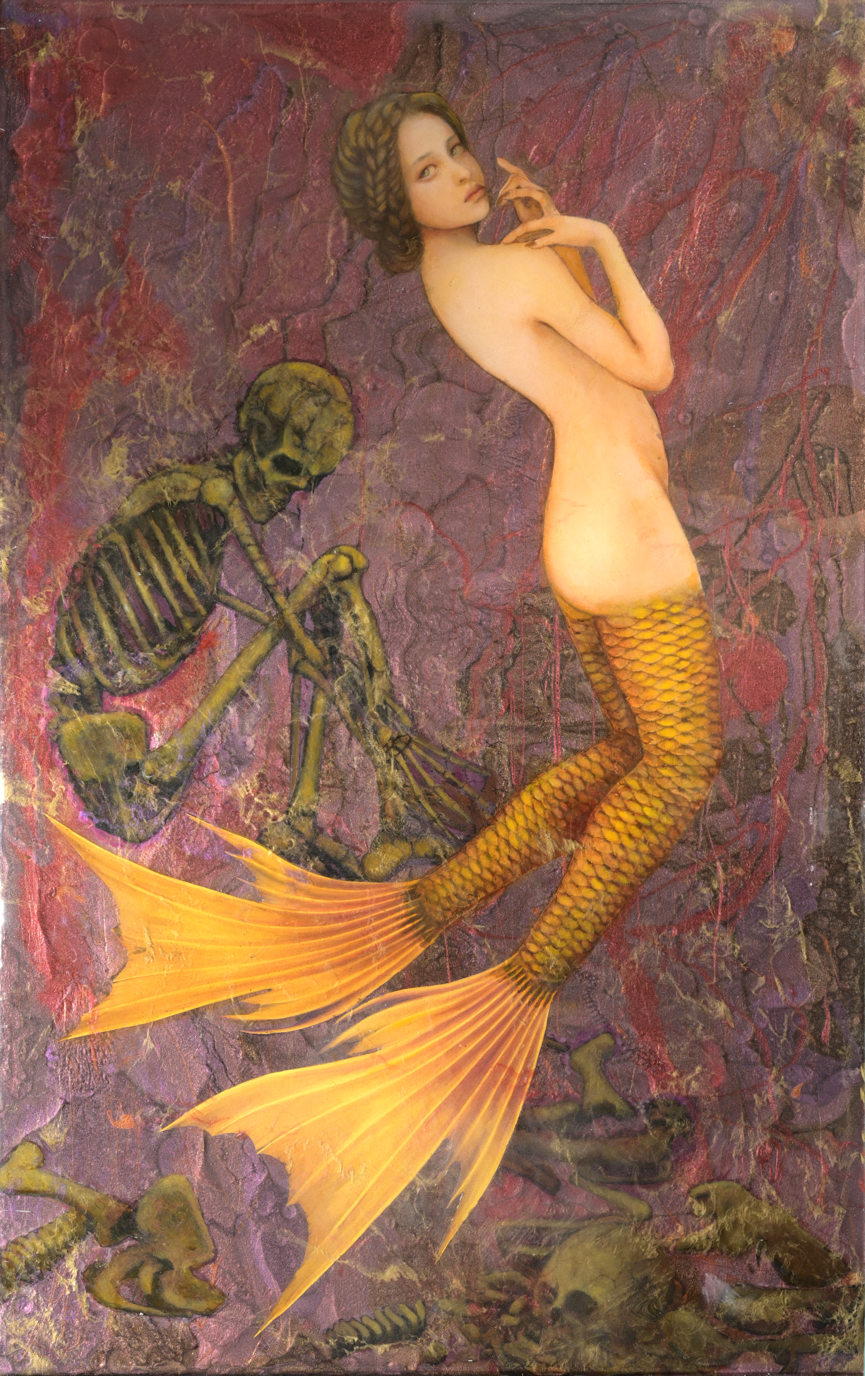 Sirene/Artist:ENZE oil epoxy